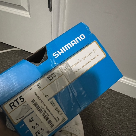 NIB Shimano RT5 White Cycling Sneakers Size 42 EU / 9.5 US - Picture 8 of 9